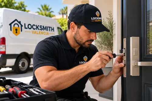 Door lock change service in Valencia